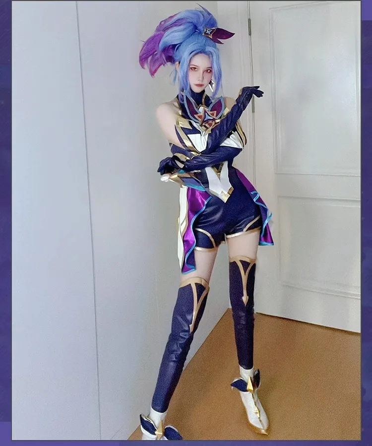 Star Guardian Akali Cosplay Game LOL SG Akali Cosplay Halloween Costume K/DA Ahri/Kaisa/Xayah