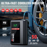 GOOLOO Jump Starter with 150 PSI Auto-Shutoff Air Compressor 2000A Portable Car Battery Booster 7.0L Gas/5.5L Diesel