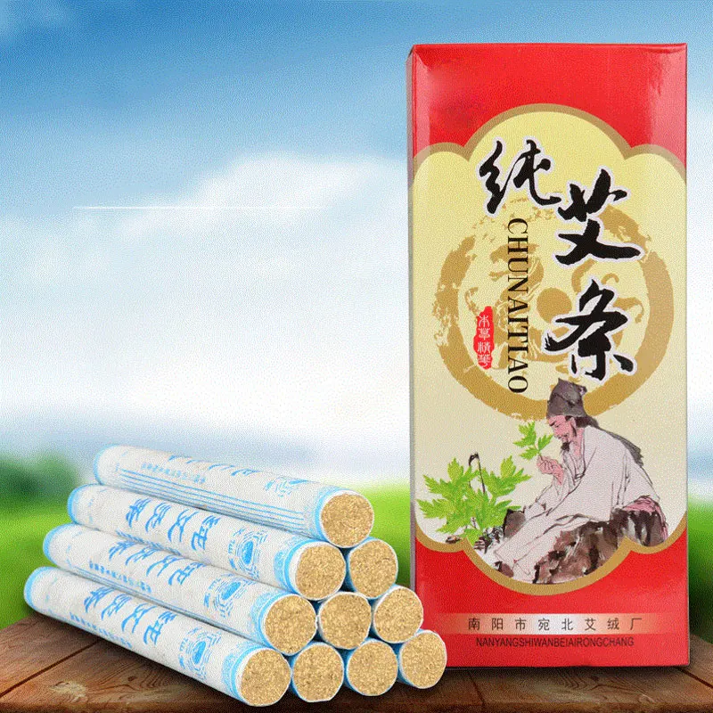 

12 in1 Copper Rods Moxa Stick Moxibustion Box Device Moxa Moxibustion Ai Column +10 Moxa Stick