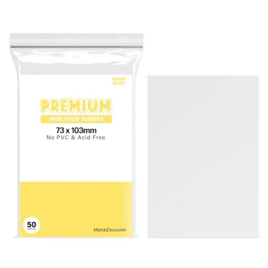 

Kpop Photocard Sleeves Clear Polypropylene Card Protector for HYBE Size Mini Tour Photocards, PVC Free and Acid Free, 50 Sleeve