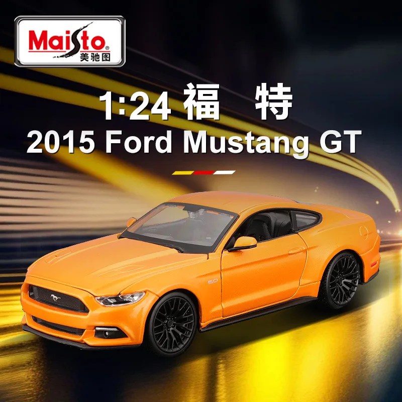 

Оригинальные коллекционные модели автомобилей Maisto 1:24 Ford Mustang GT, оптовая продажа, имитационная модель из сплава, игрушка для мальчиков