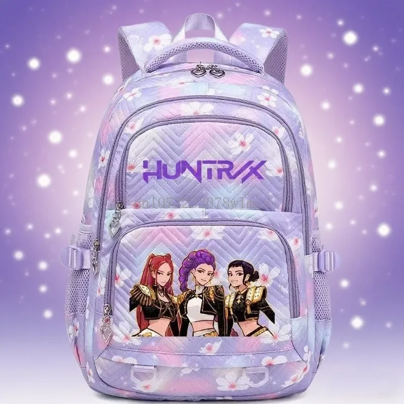 Kpop 2026 Hunters Backpack Cartoon Rumi Mira Zoey HUNTR/X Saja Boys Print Schoolbag Large Capacity Student School Bas for Girls