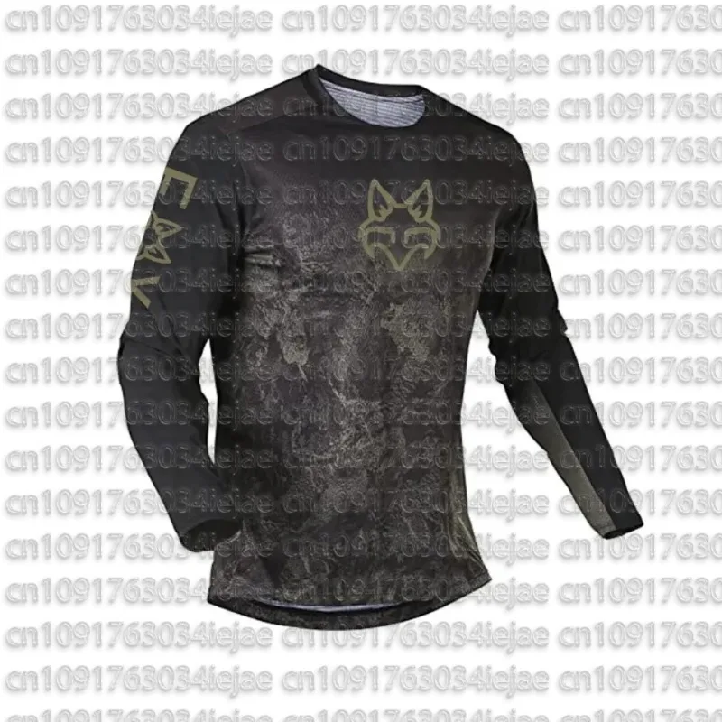 AliExpress 25 Motorcycle Mountain Bike Mens Jersey Fox Offroad Locomotive Long Sleeve Shirt Cross Country Enduro Camping Fishing Clothes