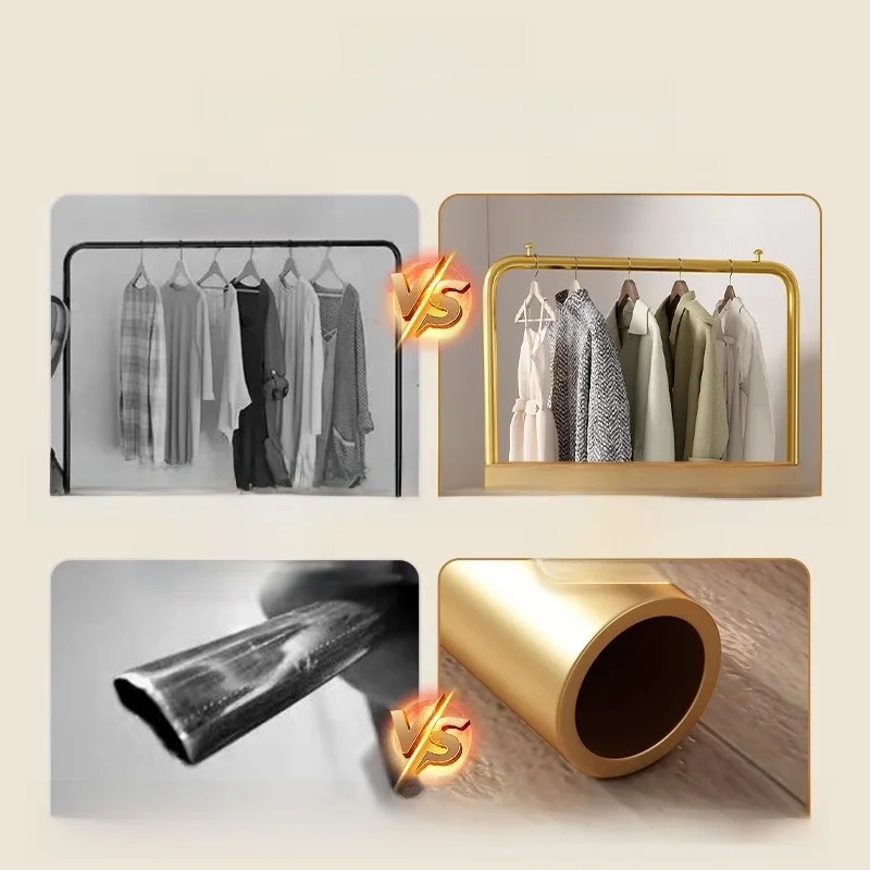 

Simple Floor-Mounted Clothes Drng Ra Bedroom Hanging Clothes Ra Indoor Clothes Drng Pole Home Use Clothes Drng Braet