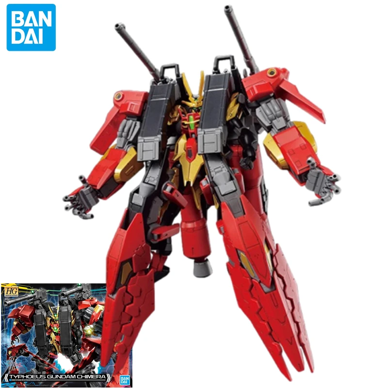 Brinquedo modelo Bandai-TYPHOEUS Gundam CHIMERA, brinquedo de montagem de robô de tamanho grande, coleção Mecha, ornamentos feitos à mão, presente de Natal