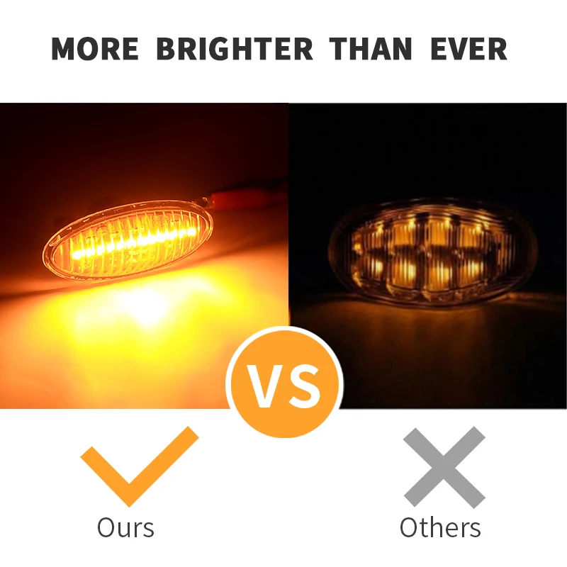 2Pcs For Nissan X-trail Qashqai J10 Cube Juke Leaf Micra Micra K13 Note E11 Car Side Marker Light Dynamic LED Turn Signal Lamp view 6