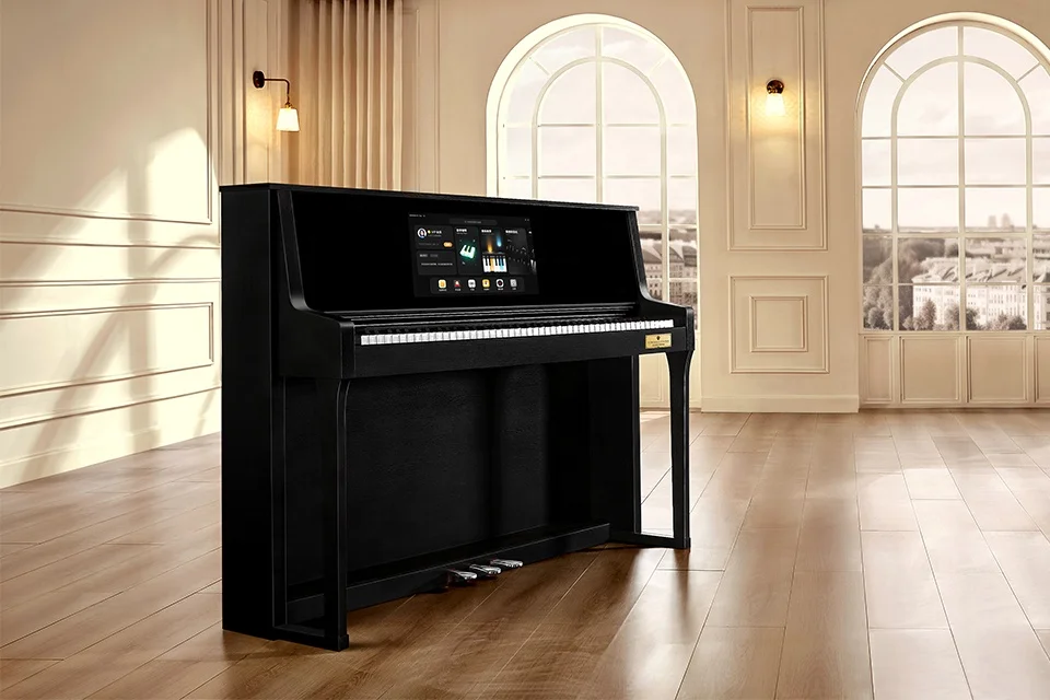 AIP-913 88-Key Professional Smart Upright Piano AI Digital Home Piano for Beginners MIDI Interface Used Condition