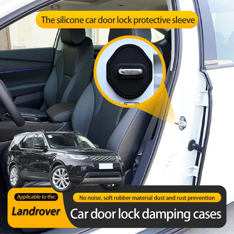

Car Door Lock Cover Protective Buckle Cover Sticker For Land Rover Discovery 5 L462 2017 2018 2019 2020 2021 2022 Accessories
