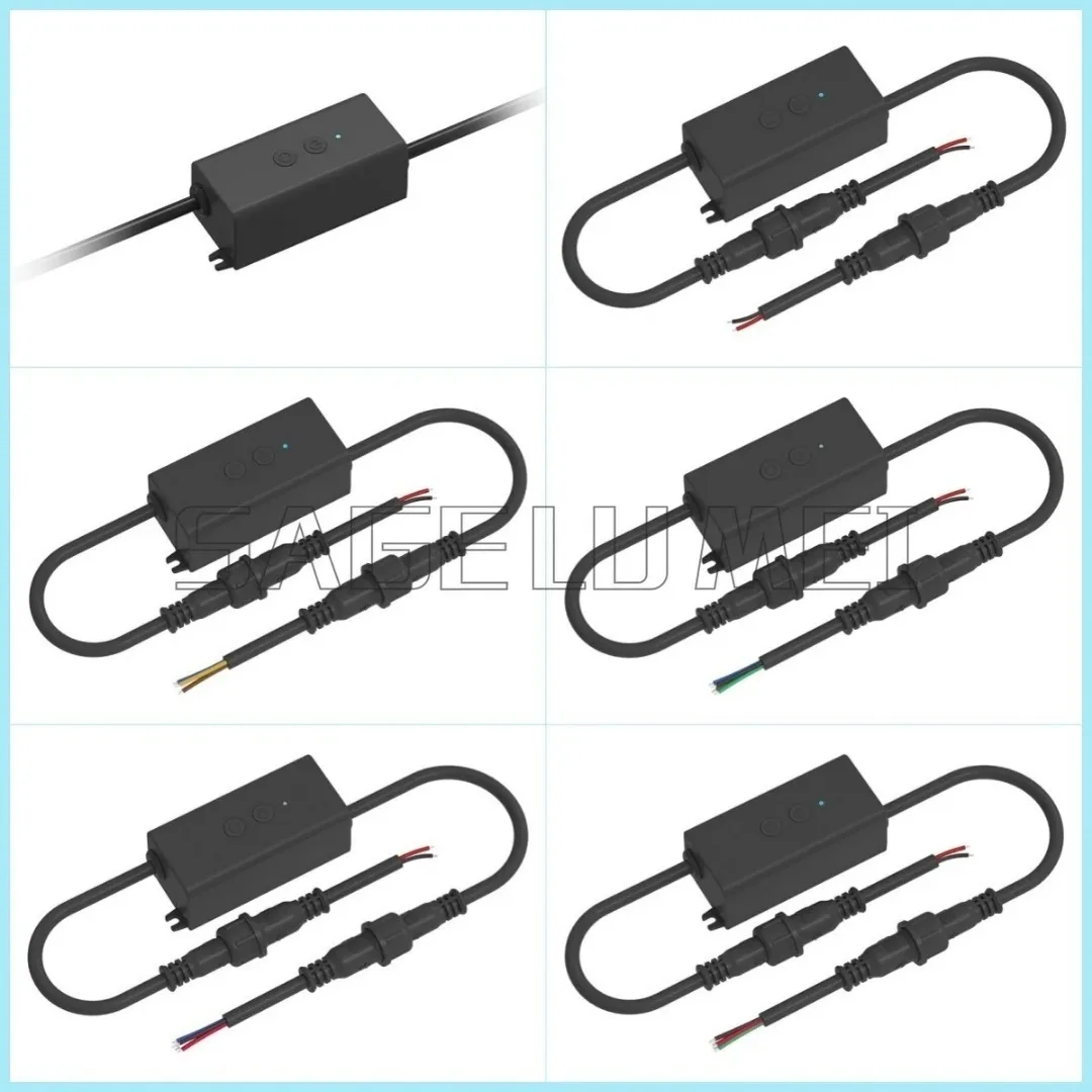 V1 2 3 4 5-WPM Skydance RF dimmable CCT RGB RGBW RGB+CCT LED controller with 1/2/3/4/5 channel constant voltage output 2-Button