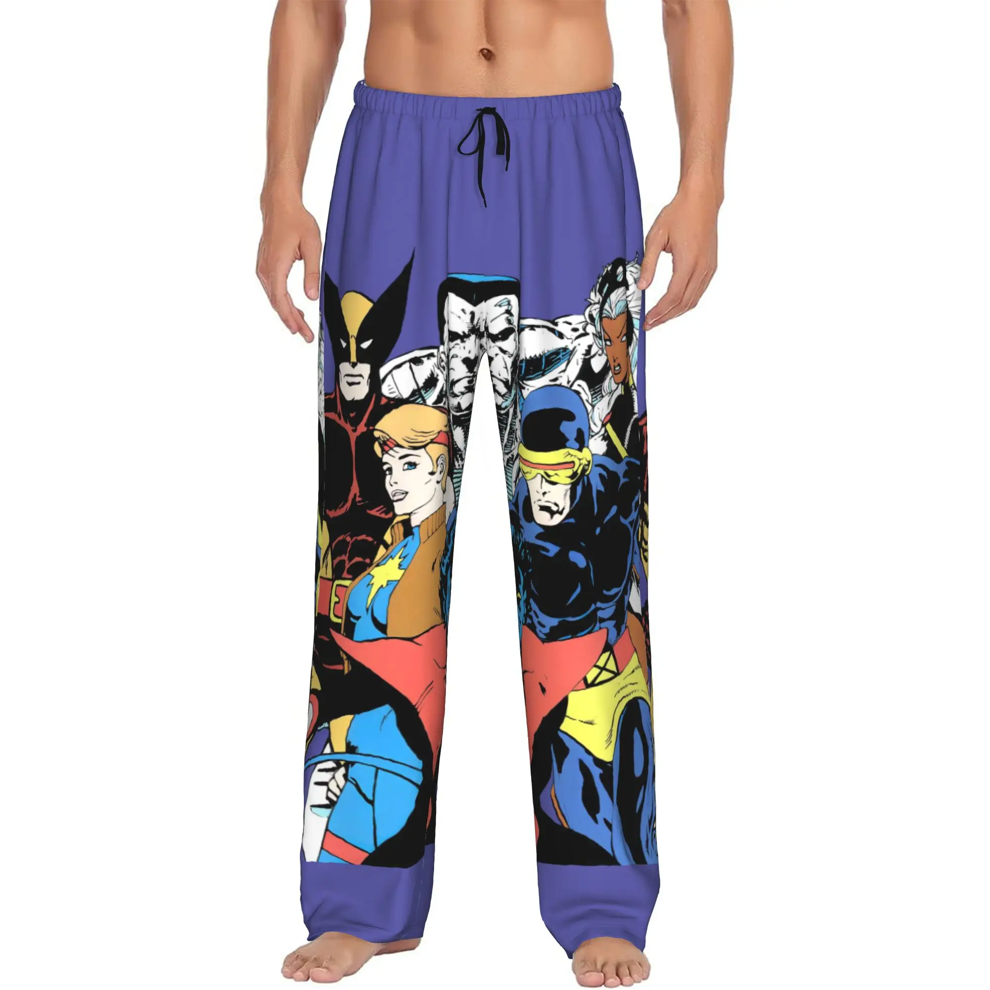 

Custom Print Men X-X-Men Anime Pajama Pants Sleepwear Sleep Lounge Bottoms with Pockets