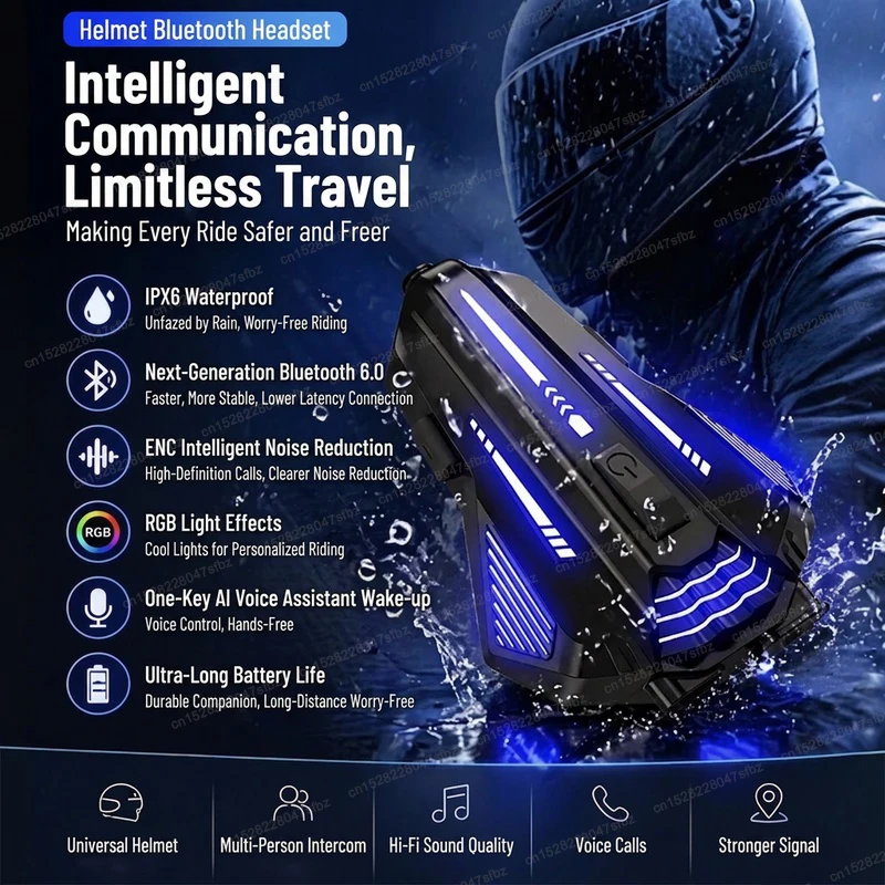 

TW2S Helmet Wireless Intercom Earphones Motorcycle Bluetooth Headset 2 Riders 520m Communicator Waterproof Moto Headphone 800mAh