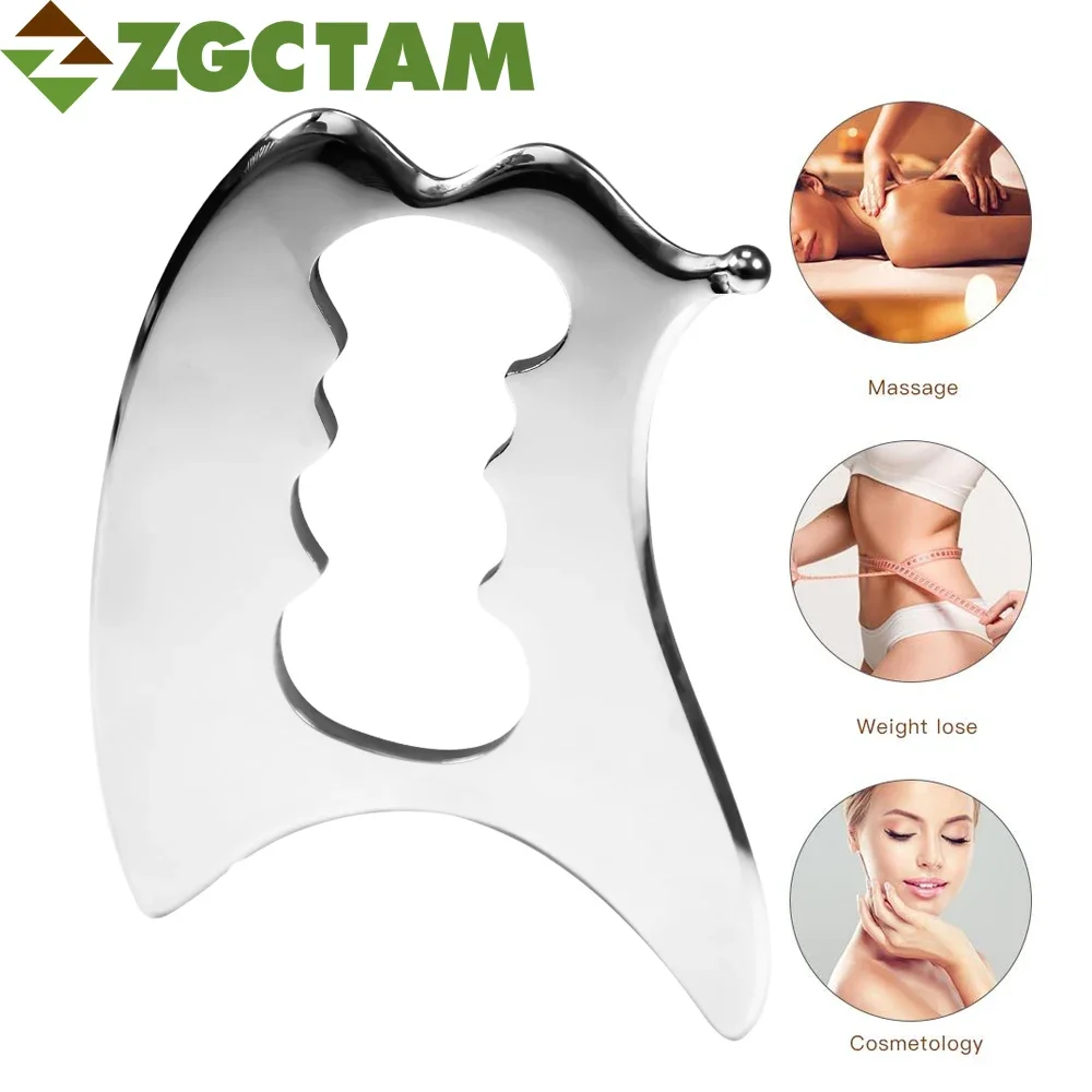 

Guasha Massage Tool, Grade Stainless Steel Scraping Tool for Soft Tissue, Physical Therapy for Back, Legs, Arms, Neck, Shoulder