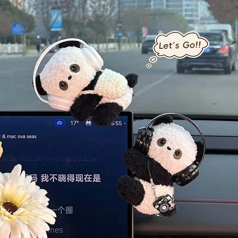 Plush Doll Car Party Ornaments Cute Cartoon Car Dashboard Decoration Ornaments Creative Car Supplies Women