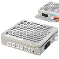 DianaBeauty-aspiradora de uñas de 4000RPM, recolector de polvo de uñas recargable con batería de 2800mAh y diseño de diamantes de imitación, arte de manicura