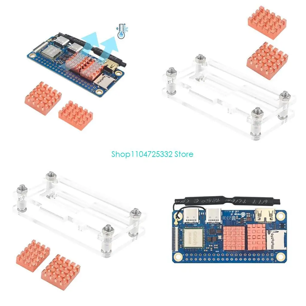 

Акриловый корпус P5EA для OrangePi Zero2W, корпус радиатора, крышка материнской платы, витрина