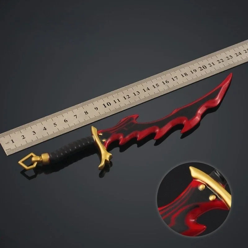 22cm Solo Leveling Anime Knight Killer Golden Fang Model ze Stopu Metalu Zestaw Zabawek Kolekcjonerskich Figurka Akcji Dekoracja na Biurko Prezent