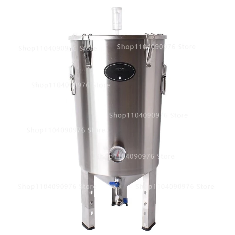 304 Stainless Steel Home Brew Craft Beer Fermentation Bucket Conical Fermenter Self-Brew Fermentation Container 30L