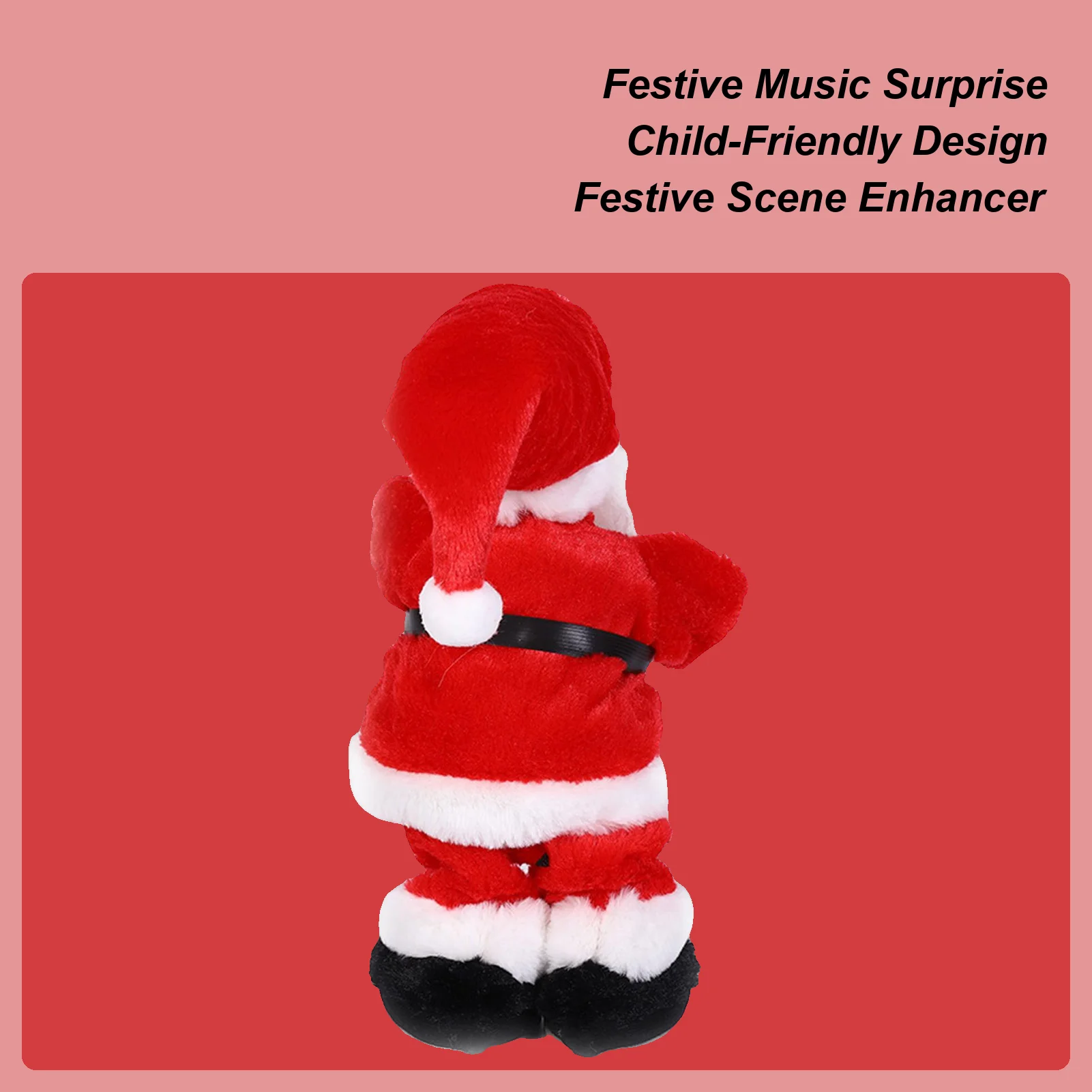 Christmas Santa Doll Safe Festive Musical Decor Santa Claus Doll With Saxophone For Kids Family Women Men Adults Home Offices