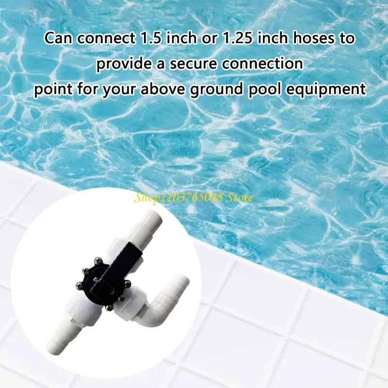 R53E Effective Pool Equipment Corner Joint 1.25 In Hose Coupling Leak Resistant