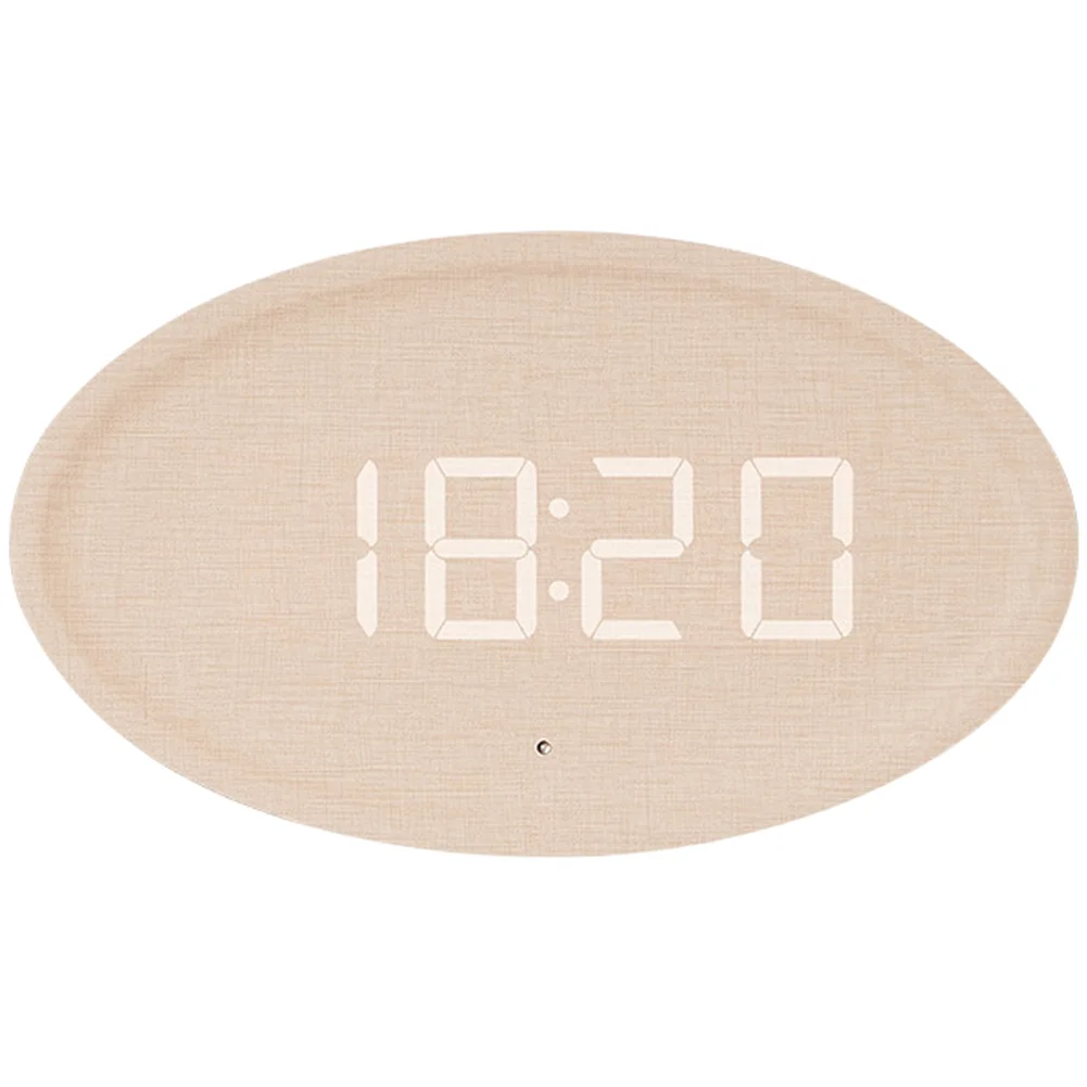 Living Room Nordic LED Clock As Shown Nordic LED Wall Clock Home Decor Easy Time Setting Buttons Wall-mounting Holes