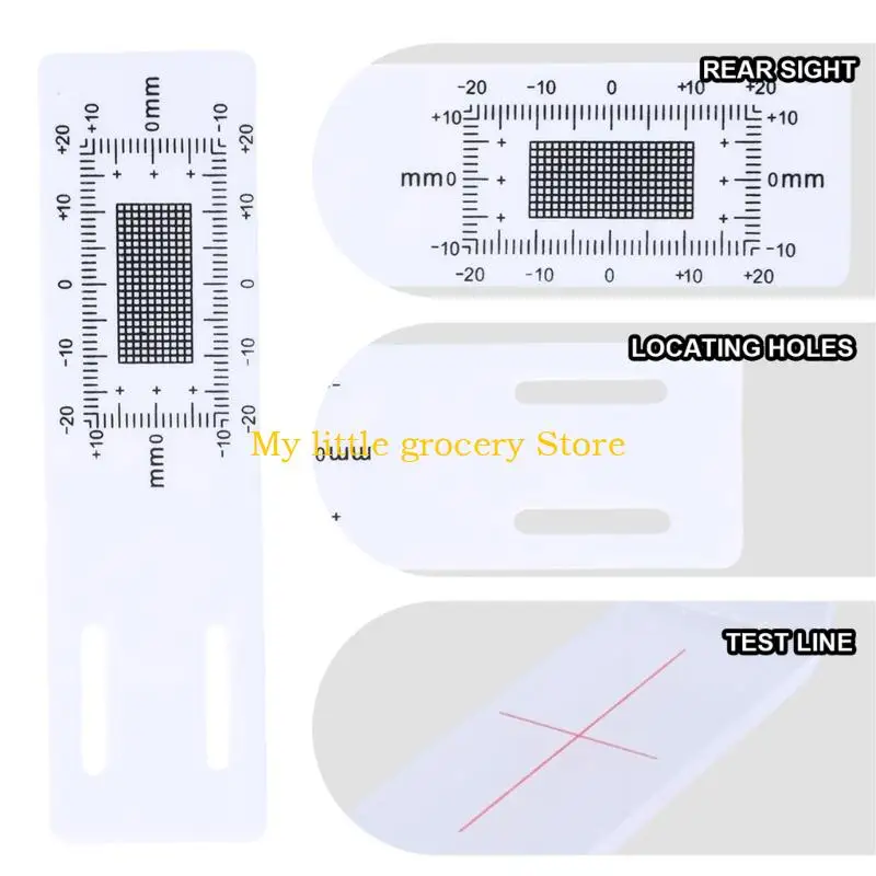 D5BD 2/4Pcs Crack Monitor Acrylic Measurement Grids Concrete Crack Monitorings Record