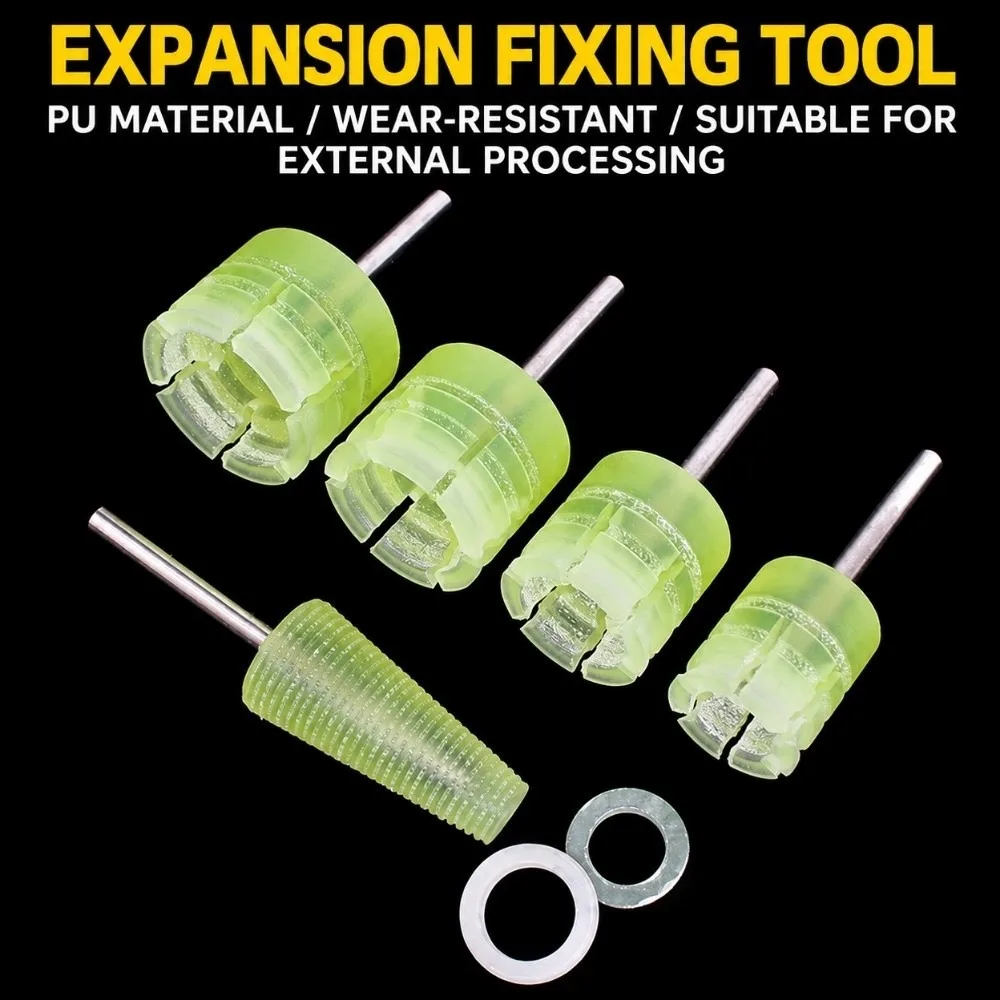 Adjustable PU Ring Mandrel Tapered Flexible Ring Polishing Fixture Tool Conical Easy to Use Conical Grinding Sleeve