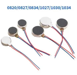 5PCS 1030 Micro DC Vibration Motor 0820/0827/0834/1027/1030/1034 DC 3V 60mA Flat Vibrating Moteur Button Motors For Phone Coin