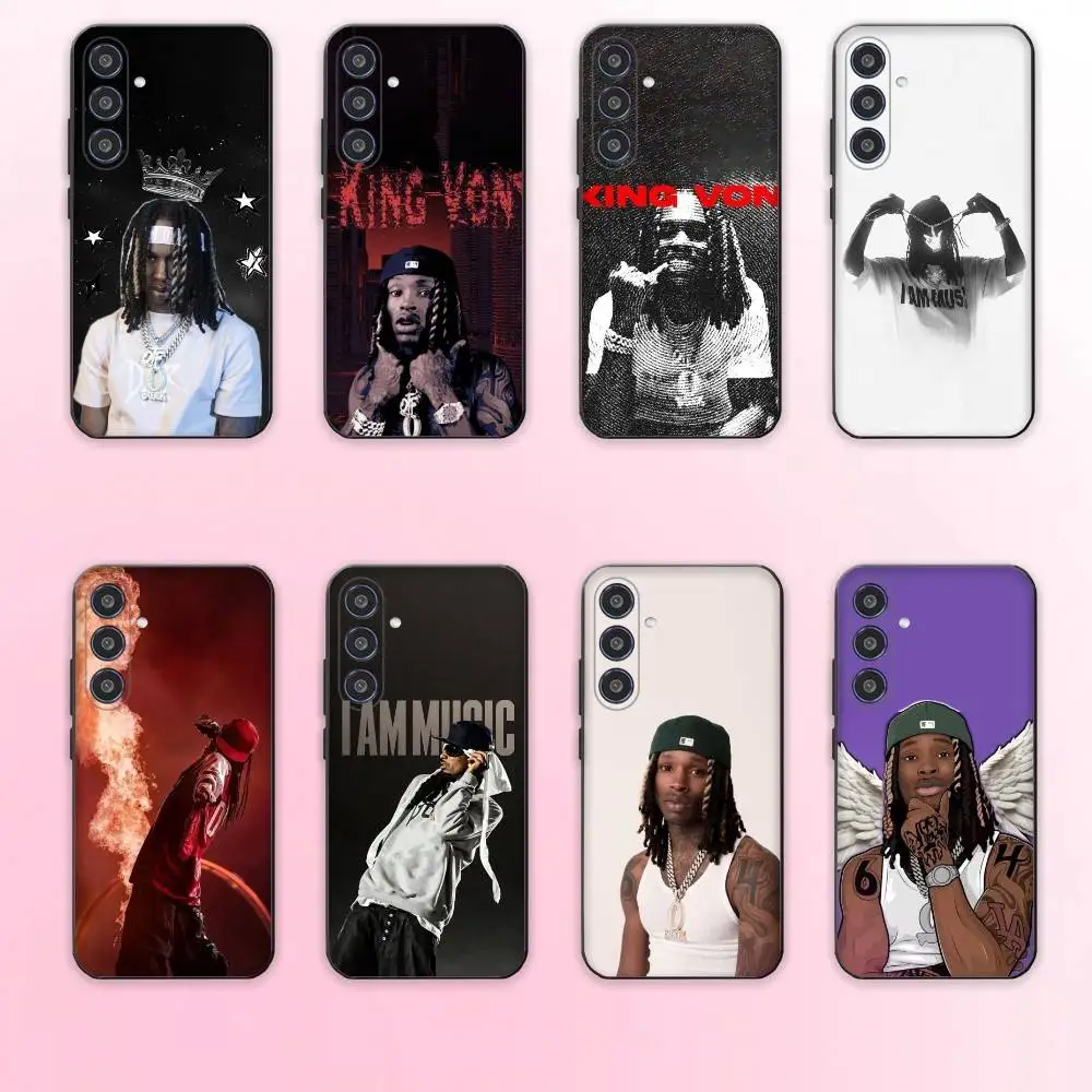 

Rap K-King V-Von phone Case For Samsung Galaxy A73,A72,A71,A70,A53,A52,A51,Others Soft Black Shell
