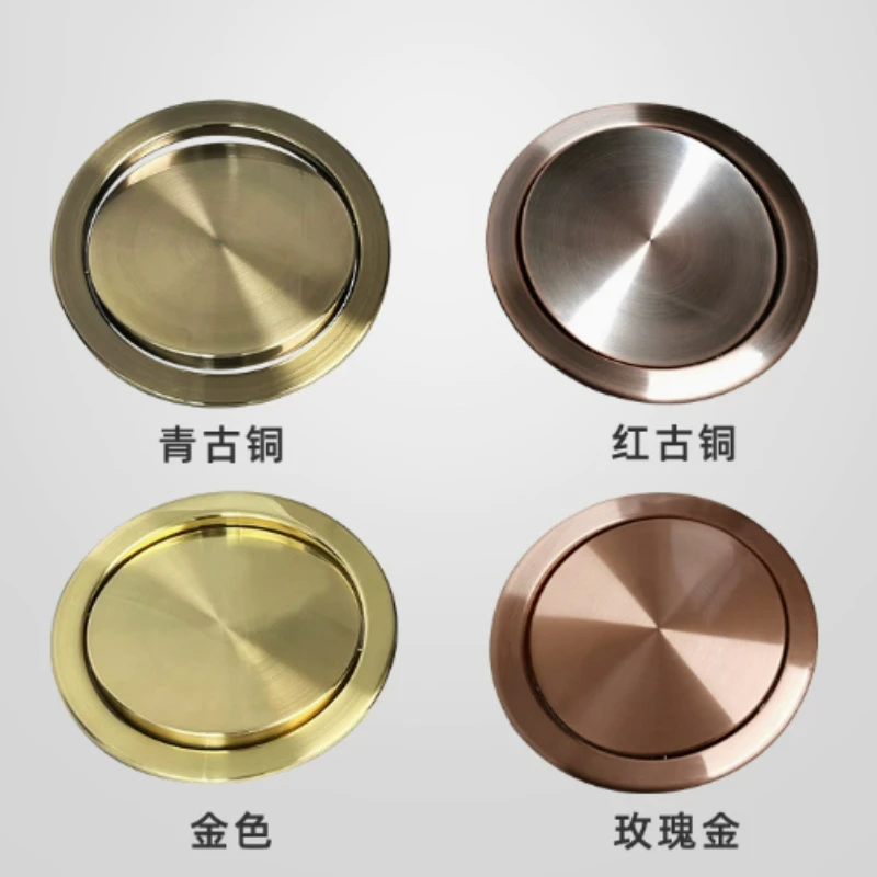

Круглая крышка из нержавеющей стали, встраиваемая крышка с откидной крышкой, крышка для мусора, мусорное ведро, кухонная столешница