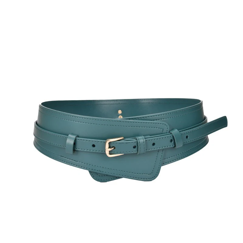 Mode Breite Frauen Gürtel Designer Frauen Echt Leder Gürtel Metall Pin Schnallen Weibliche Weiche Bequeme ClothesWaistbandsAccessories – Detail 5