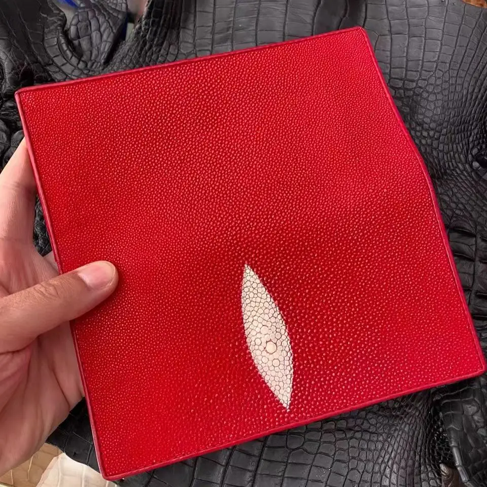 2024 New Pearl Fish Leather Men's Long Wallet Fashion Genuine Leather Lady Purse Large Capacity Women Wallets 45