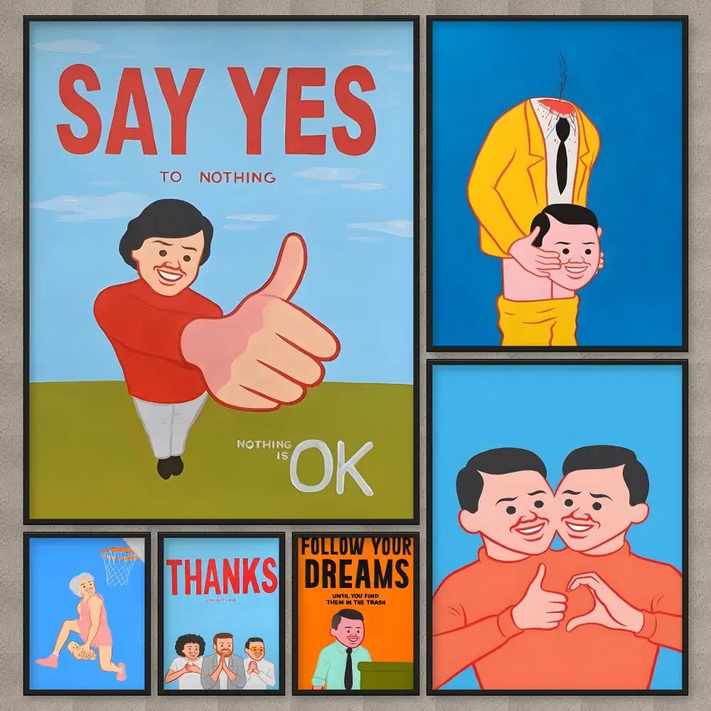 Joan Cornella Art Prints Self-adhesive Art Poster HD Wall Art Home Decor Waterproof Print Bedroom Garage Party Gift