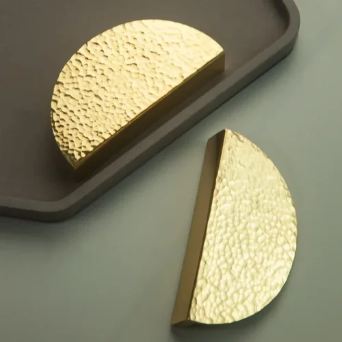Imagen 2 del producto Martillo de latón manija de puerta de gabinete cajón de armario nórdico Simple de lujo manija americana manijas de armario manijas de gabinete de cocina