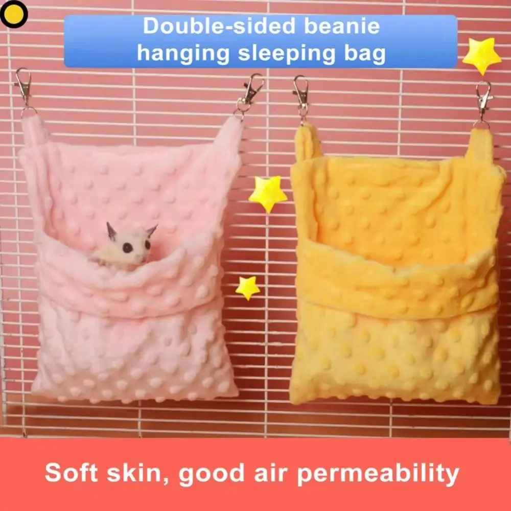 Soft Hangable Sugar Glider Sleeping Bag Comfortable Rat Sleeping Bag Bite Proof Warm Small Pet Hammock