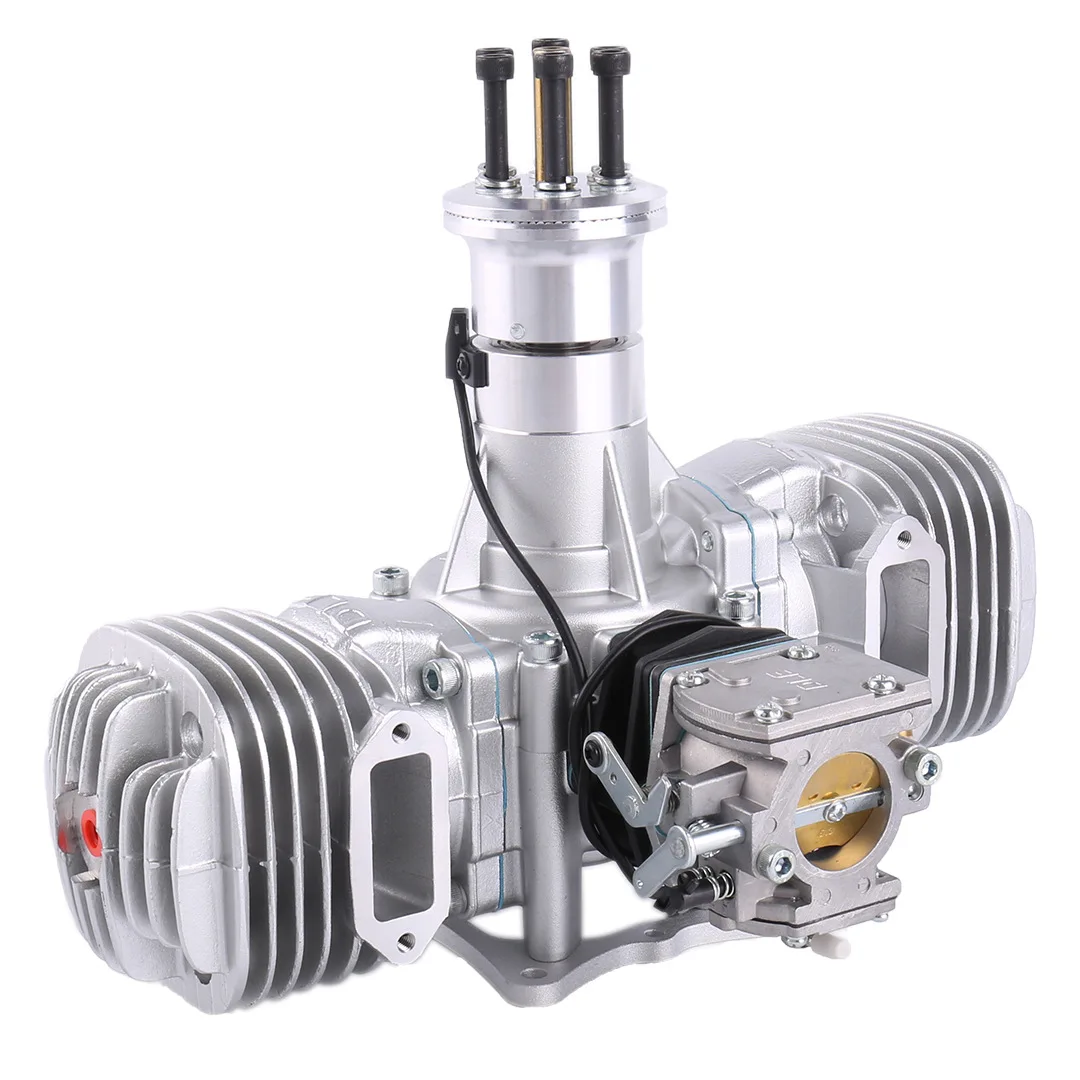 DLE170 Model Gasoline Engine Two-Cylinder Two-Stroke Side Exhaust Natural Air Cooled Hand Start 170CC Displacement