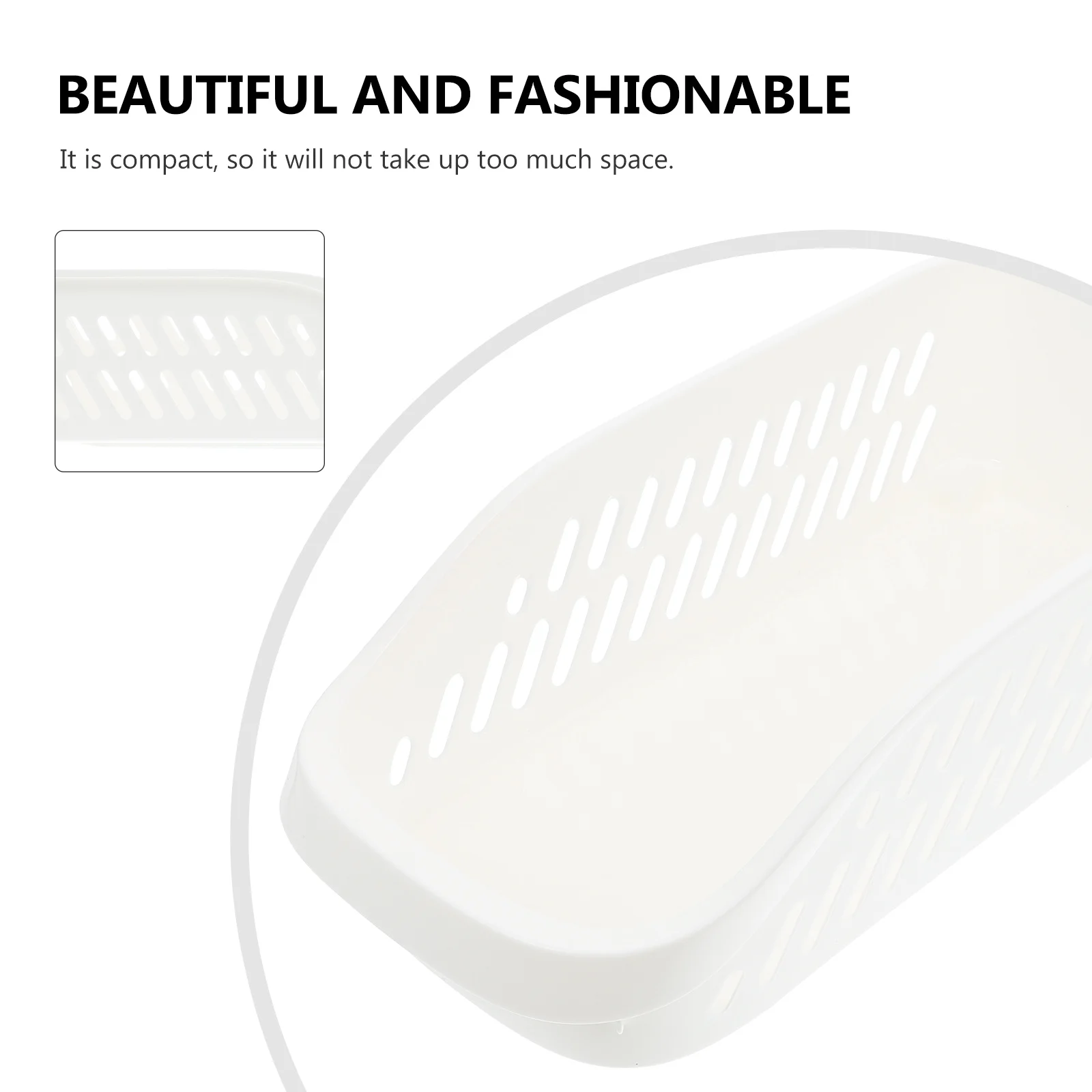 

1Pcs Plastic Storage Box Desktop Organizer White Sundries Container Compact Storage Case for Home Office Cosmetics Jewelry