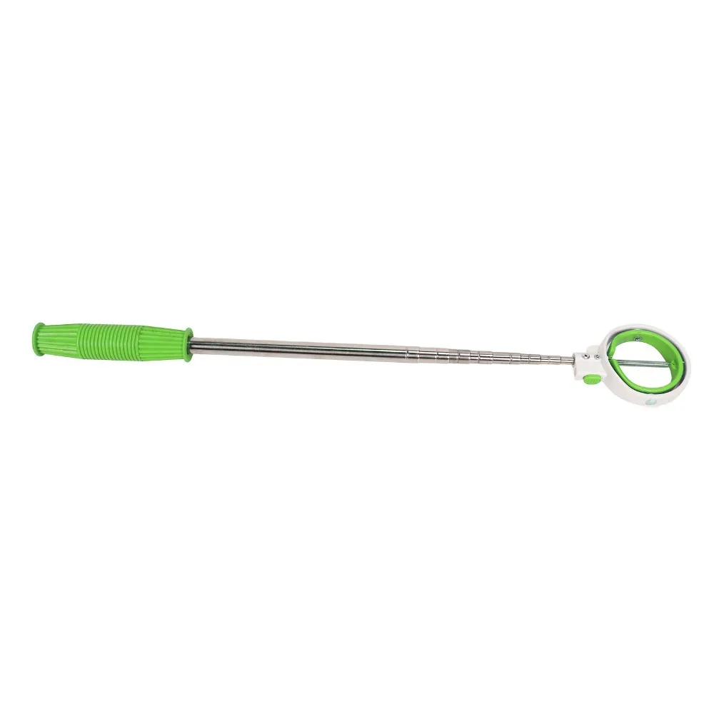 

Stainless Steel Golf Ball Retriever Locking Clip Extendable Pole Golf Ball Grabber Double Ring Head 204cm Reach