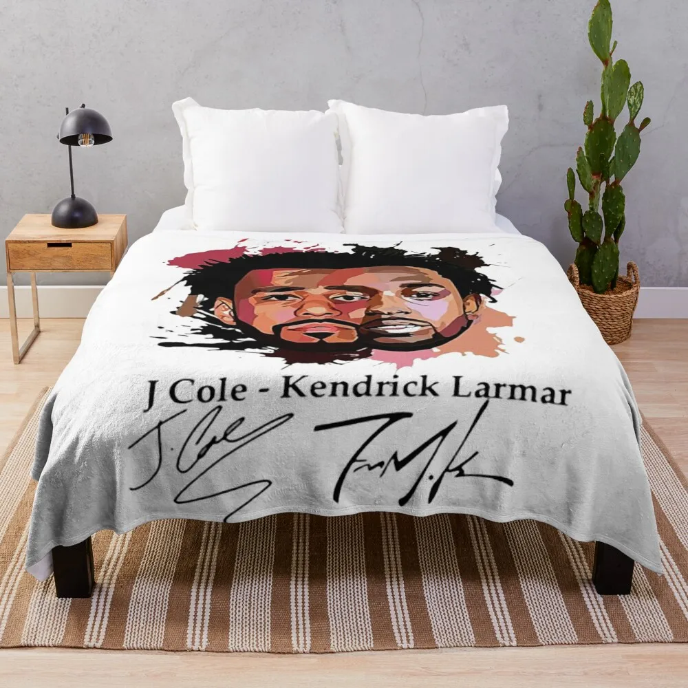 J. Cole x Kendrick Art Throw Blanket Loose Soft Luxury Thicken Picnic Blankets