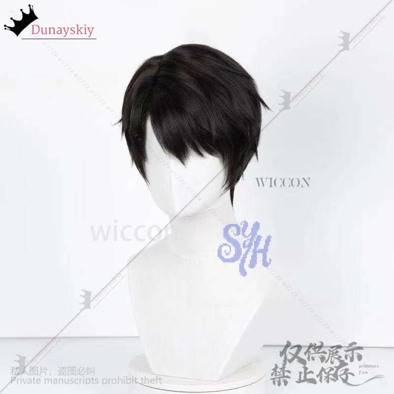 Jinu cosplay anime demon saja menino coreia ídolo cabelo curto e reto para menino bonito festa de halloween resistente ao calorrsi-
