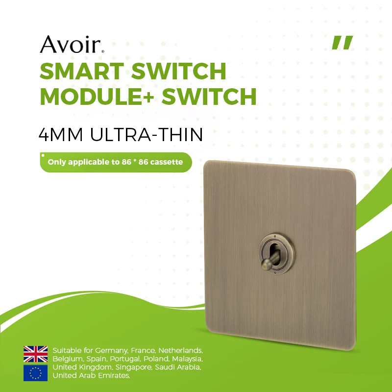 

Avoir Bronze Toggle Switch Sockets And Switches Button Switch With Light USB Charge Wall Socket FR Wall Switches For Living Room