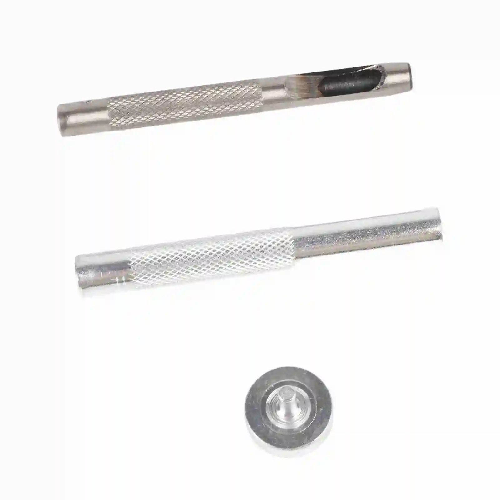 100 set kit passacavo con occhielli rondelle 0,236 pollici 3 pezzi strumenti di installazione occhielli in metallo argentato per abbigliamento in pelle tessuto T