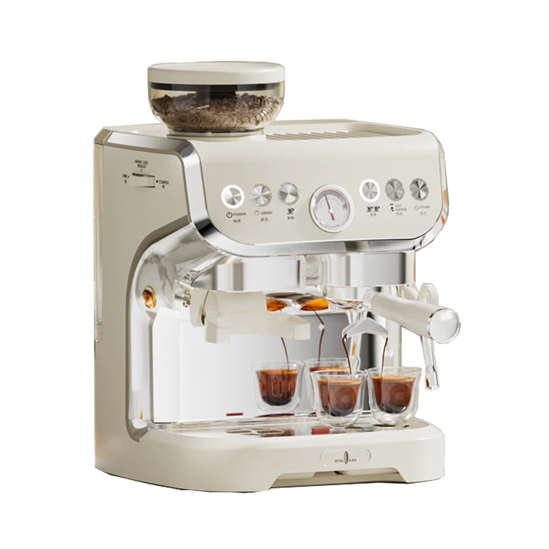 

Professional Espresso Coffee Machine With Grinder Function High Lever Home Cafe Machines