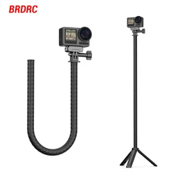 BRDRC Extension Rod for Gopro Hero/Action/GO 3S/Pocket 3 Adjustable Bracket Flexible Hose Arm Tube Mount Bracket Selfie Sticks