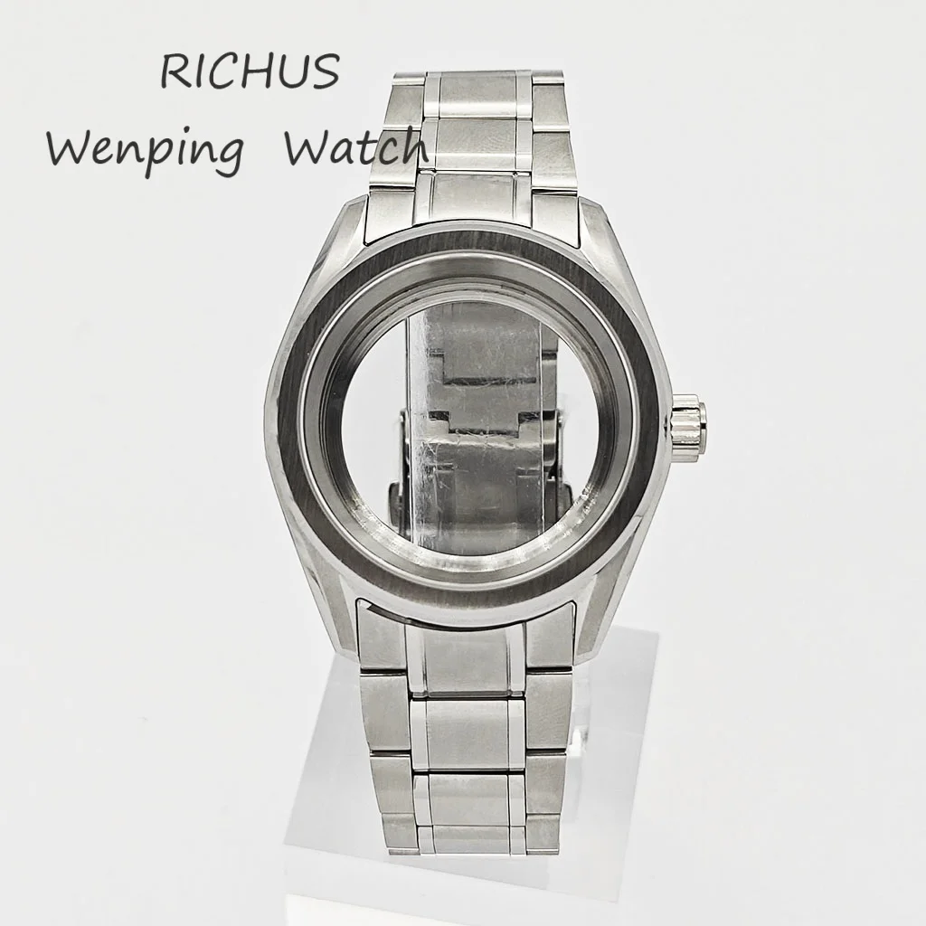RICHUS 38mm NH35 Sapphire Crystal Case Suitable For NH35NH36/ETA2824/PT5000/Miyota 8215/DG2813/3804 Movement Watch Accessories