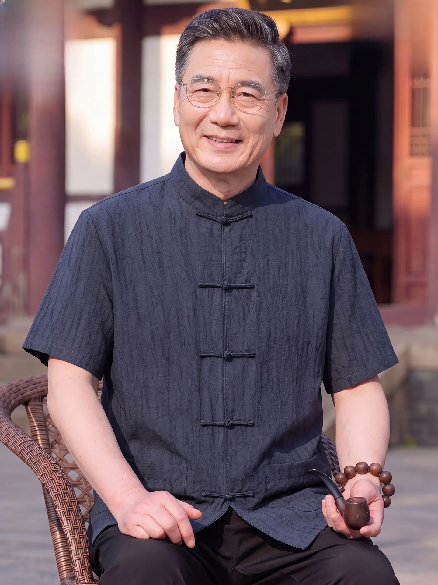 costume-a-manches-courtes-pour-homme-romon-style-chinois-traditionnel-vetements-d'ete-pour-les-hommes-d'age-moyen-et-les-grands-peres-tenue-decontractee