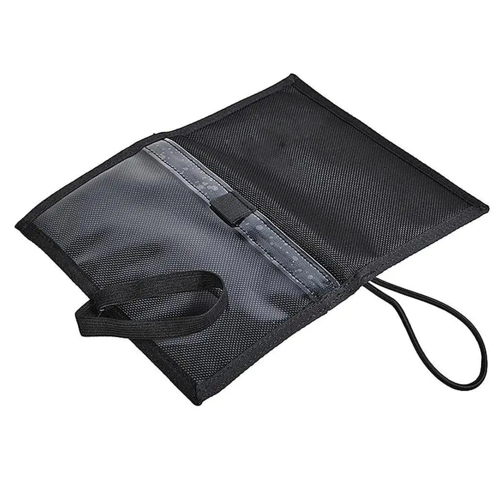 Waterproof underwater notebook with black cover and lanayrd for diving,