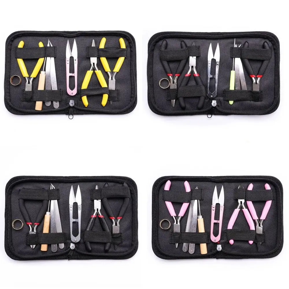 

8 шт./компл. портативные плоскогубцы для изготовления ювелирных изделий, набор нескользящих плоскогубцев с ручкой, наборы для изготовления ювелирных изделий, открывалка для колец «сделай сам»