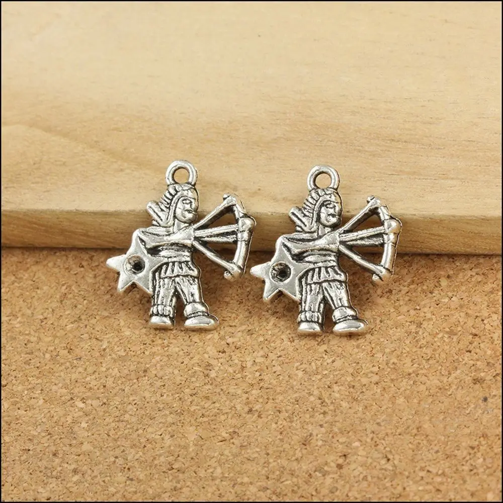 Hot Tibetan Silver Alloy Mixed Zodiac Charm Pendant for Jewelry Making Dangle Beads Accessories DIY