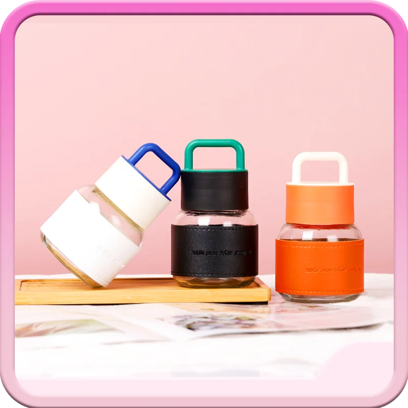 

300 мл Высококачественная кружка для жира для студентов с ручкой Изолированная стеклянная кружка для воды Милая Мини Кружка для молока праздничный подарок на день рождения