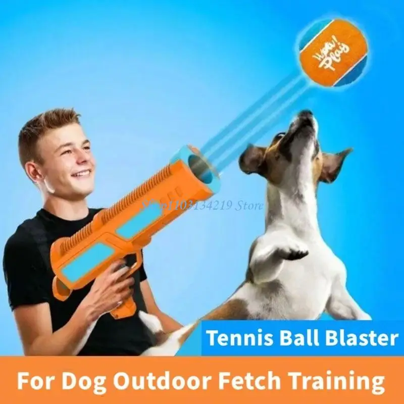 

N5KC Touchless Tennis Baly Mather Puppies Puppies Проекторы игрушек для собак расширенные диапазоны и эргономичная ручка